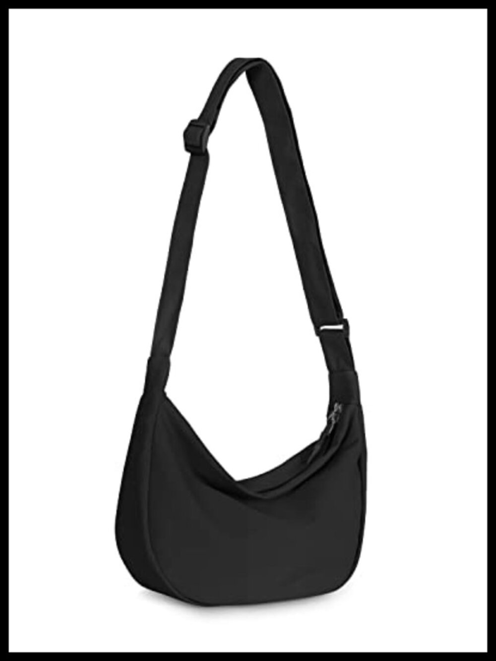 Unisex Crescent Crossbody Bag with Adjustable Strap Waterproof Polyester